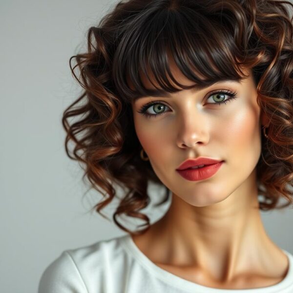 Fryzury dla kręconych włosów z grzywką: TOP 20 inspiracji na 2025 rok