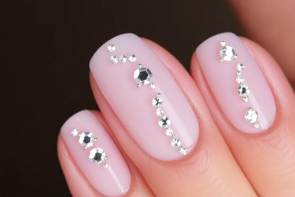 Proste wzorki z cyrkoni na paznokcie dla początkujących Proste wzorki z cyrkoni na paznokcie dla początkujących