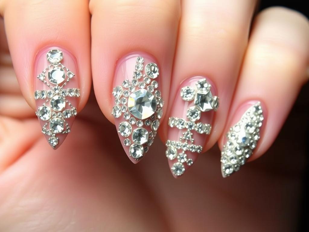 Zaawansowane wzorki z cyrkoni na paznokcie - artystyczne zdobienia Zaawansowane wzorki z cyrkoni na paznokcie - artystyczne zdobienia