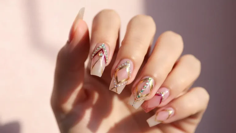 french manicure wzory